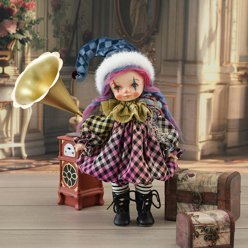 Clown Doll Christmas Present 14-Inch/35cm Hand-painted Porcelain Dolls Collectible